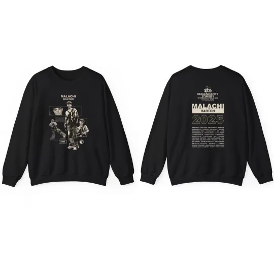 Descendants Zombies Worlds Collide Tour 2025 SweatShirt, Malachi Barton Cast Tee