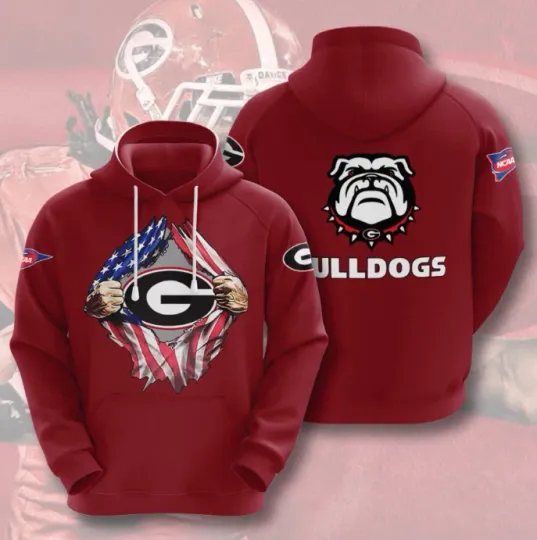 GA bulldogs Custom Sport All Over Print Hoodie 3D Size S-5XL