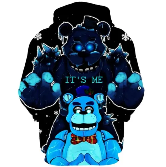 FNAF Five Nights at Freddy's Hoodie, Horror 3D Hoodie, 3D hoodie All Over Printe