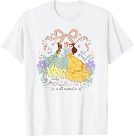Discover Disney Princess Beauty Around Us Tiana Belle & Cinde T-Shirt