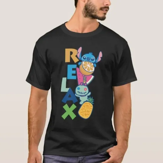 Discover Disney Stitch And Scrump Relax T-Shirt for Men Women, Gift For Friends