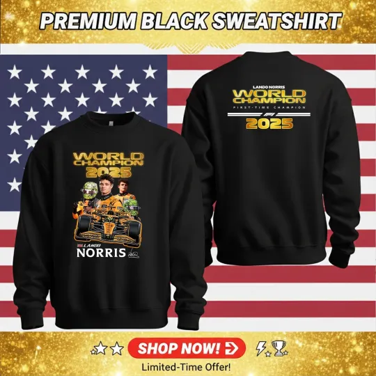 Lando Norris Formula World Champion 2025 Sweatshirt