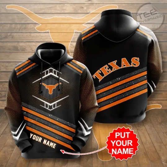 Discover Texas Longhorns Hoodie 3D Size S-5XL