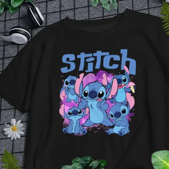 Discover Disney Cute Stitch T Shirt Men Women Unisex8