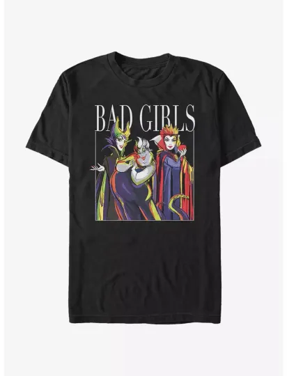 Discover Disney Villains Bad Girls Pose Black T-Shirt