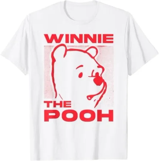 Discover Disney Winnie The Pooh Big Outline Poster T-Shirt Size S - 5XL