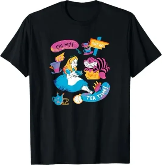 Discover Disney Alice In Wonderland Oh My Tea Time T-Shirt Size S - 5XL