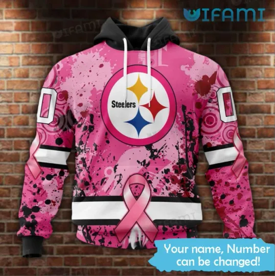 Discover Women’s Pittsburgh Steeler Hoodie 3D Cancer Support Steeler Gift For Women
