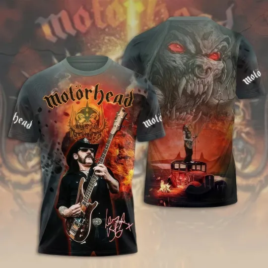 Motorhead Band 3D Apparel  Shirt 3D