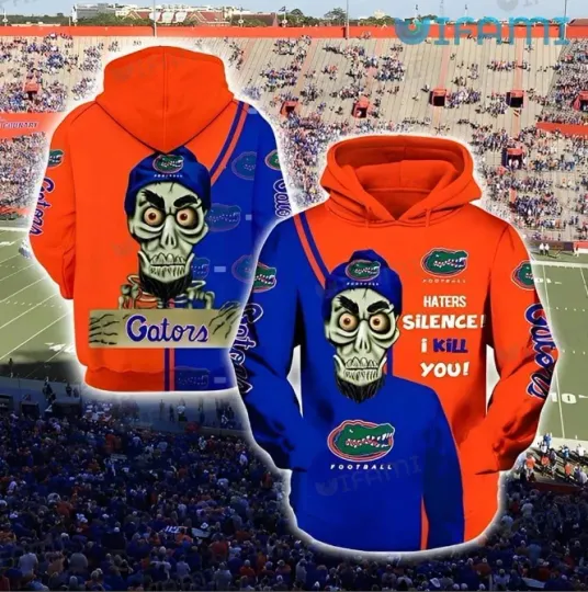 Gators Hoodie 3D Achmed Skull Haters Silence I Kill You Florida Gators Gift
