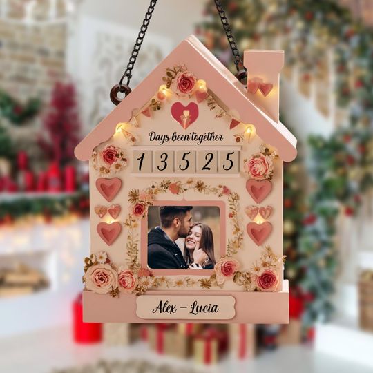 Discover Personalized Days Together Couples Tracker Gift, Custom Anniversary Counter for Him & Her