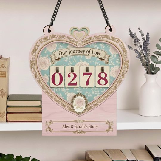 Discover Personalized Date Night Tracker Sign, Romantic Memories Made This Year Counter, Custom Couple Activity Board, Anniversary Gift For Her
