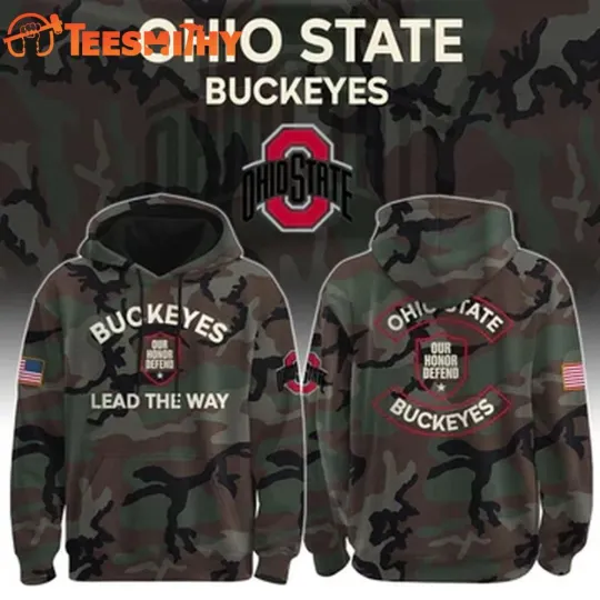 Discover Ohio State Buckeye Lead The Way Camo 3D Hoodie