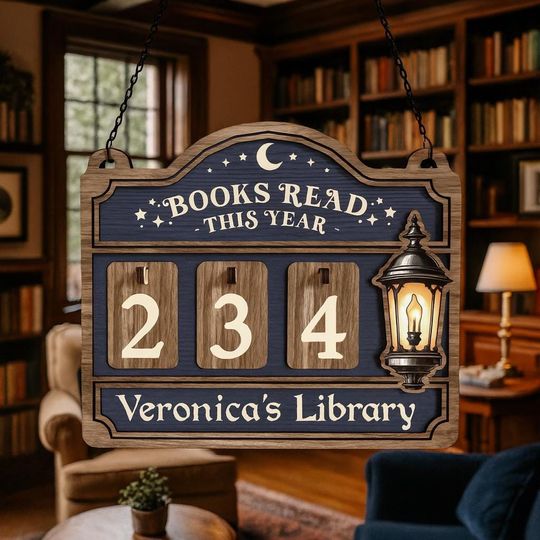 Discover Personalized Wooden Book Page Tracker: Custom Reading Progress Board