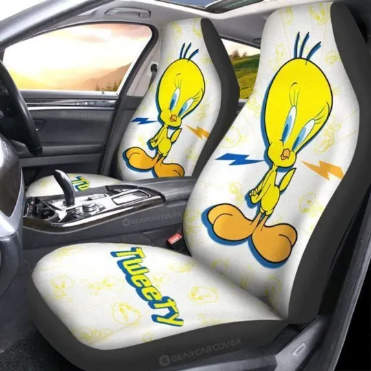 Tweety Car Seat Covers for Auto Protection and Fans Gift