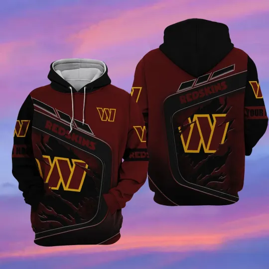Discover Washington Football Team Commanderss 3D Hoodie, Unisex Adults S-5XL