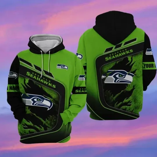 Discover Seattle Football Team Seahawkss 3D Hoodie, Unisex Adults S-5XL