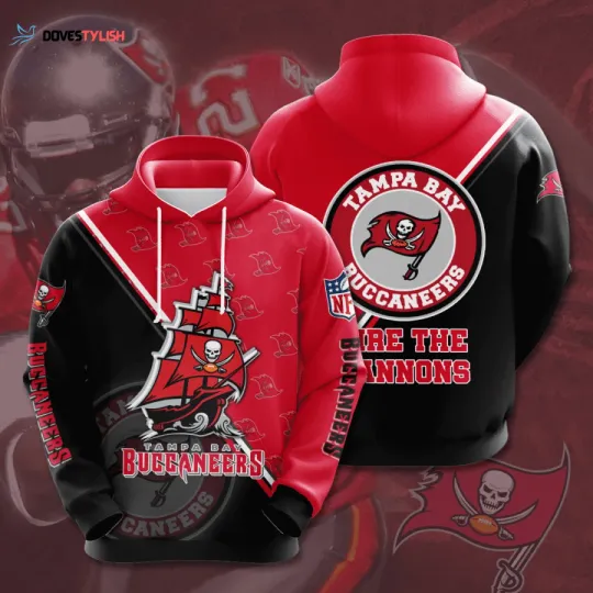 Discover Tampa Bay Football Team Buccaneerss 3D Hoodie, Unisex Adults S-5XL