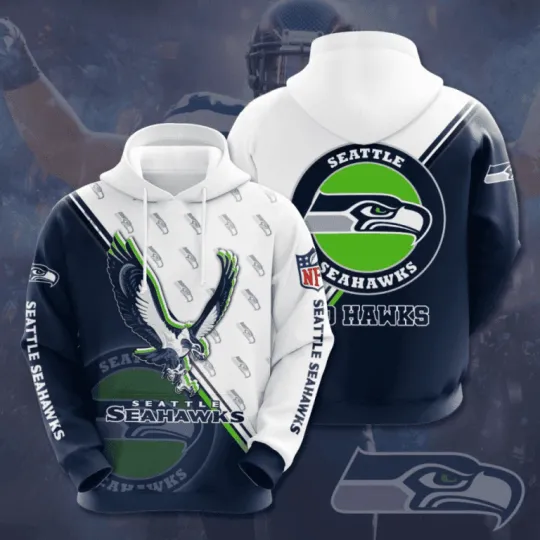 Discover Seattle Football Team Seahawkss 3D Hoodie, Unisex Adults S-5XL