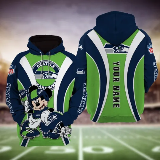 Discover Seattle Football Team Seahawkss 3D Hoodie, Unisex Adults S-5XL