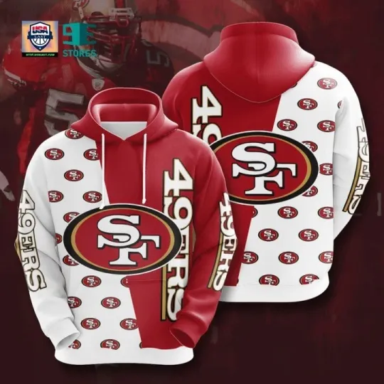 Discover San Francisco Football Team 49erss 3D Hoodie, Unisex Adults S-5XL