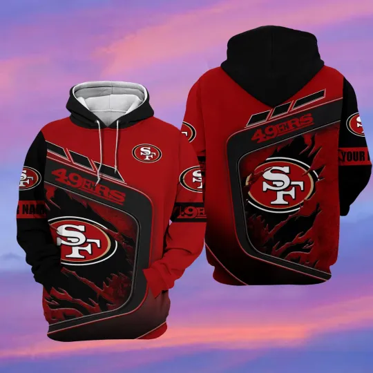 Discover San Francisco Football Team 49erss 3D Hoodie, Unisex Adults S-5XL