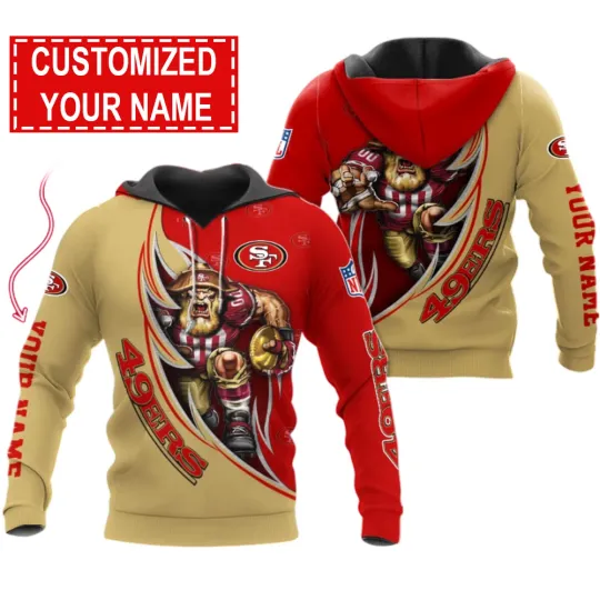 Discover San Francisco Football Team 49erss 3D Hoodie, Unisex Adults S-5XL