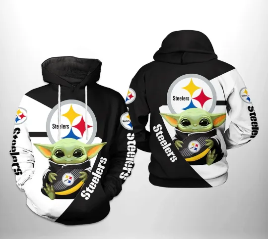Pittsburgh Football Team Steelerss 3D Hoodie, Unisex Adults S-5XL