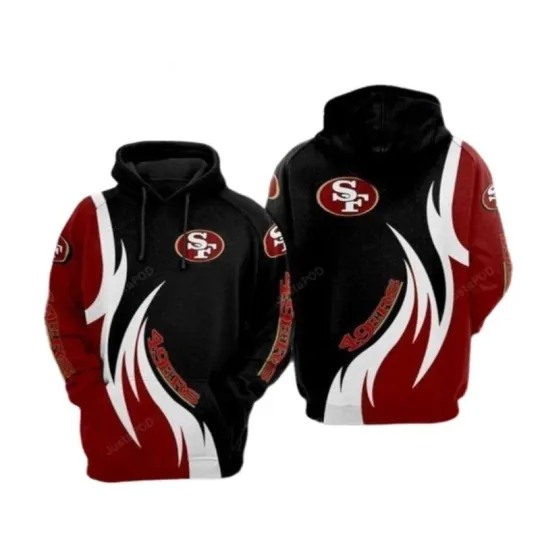 Discover San Francisco Football Team 49erss 3D Hoodie, Unisex Adults S-5XL