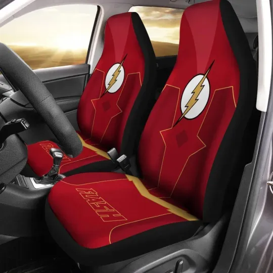 Discover Super Hero Flash Car Seat Covers - Custom Vehicle Interior Protection
