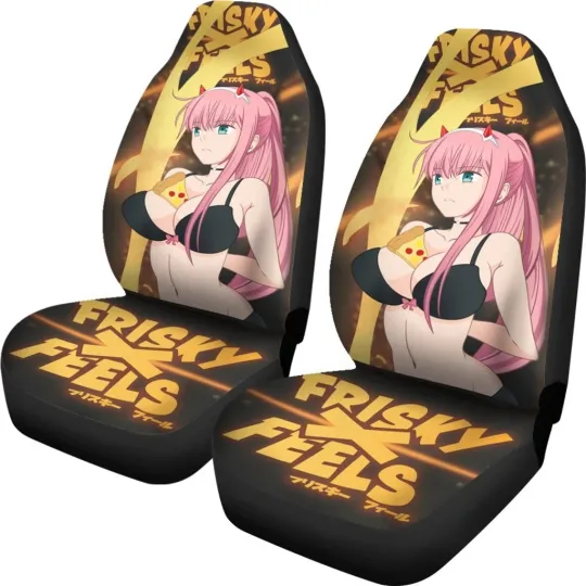 Discover Zero2 Girl Car Seat Cover, Custom Auto Seat Protector, Anime Decor