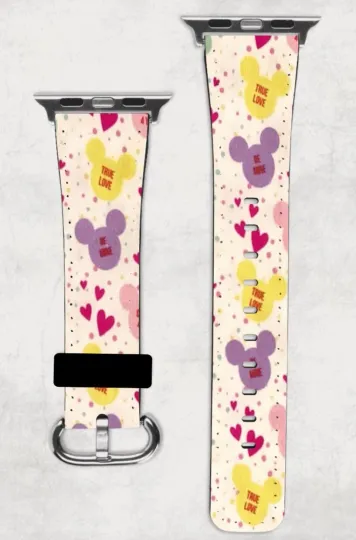 Discover Disney Valentine's Day Conversation Hearts Apple Watch Band