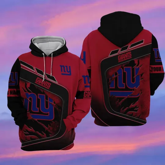 Discover New York Football Team Giantss 3D Hoodie, Unisex Adults S-5XL