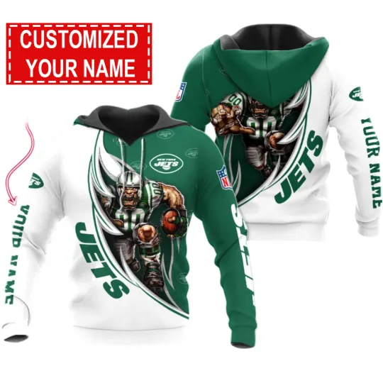 Discover New York Football Team Jetss 3D Hoodie, Unisex Adults S-5XL