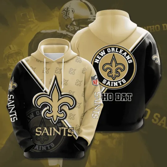 Discover New Orleans Football Team Saintss 3D Hoodie, Unisex Adults S-5XL