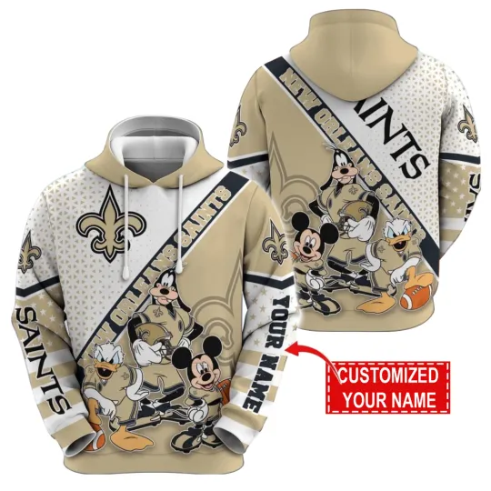 Discover New Orleans Football Team Saintss 3D Hoodie, Unisex Adults S-5XL