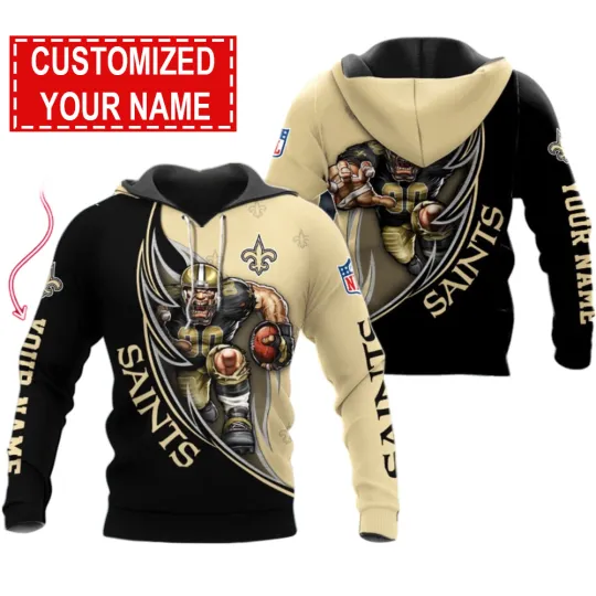 Discover New Orleans Football Team Saintss 3D Hoodie, Unisex Adults S-5XL