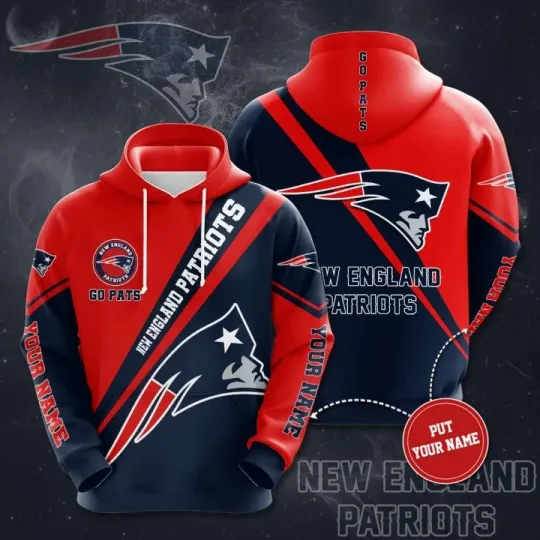 Discover New England Football Team Patriotss 3D Hoodie, Unisex Adults S-5XL