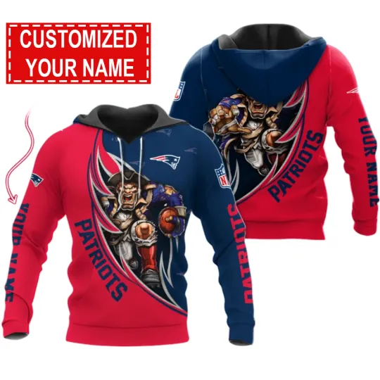Discover New England Football Team Patriotss 3D Hoodie, Unisex Adults S-5XL