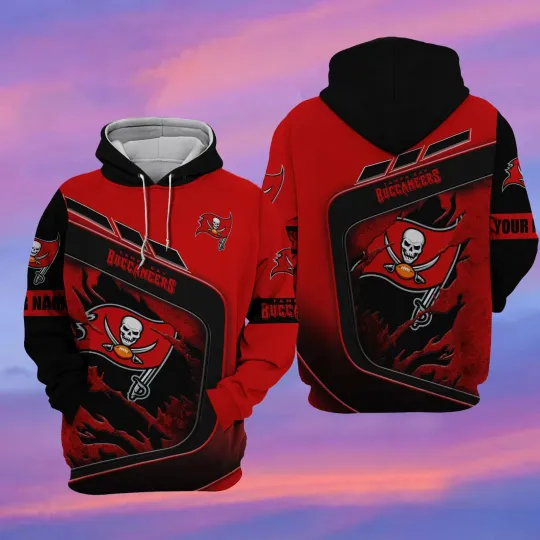 Discover Tampa Bay Football Team Buccaneerss 3D Hoodie, Unisex Adults S-5XL