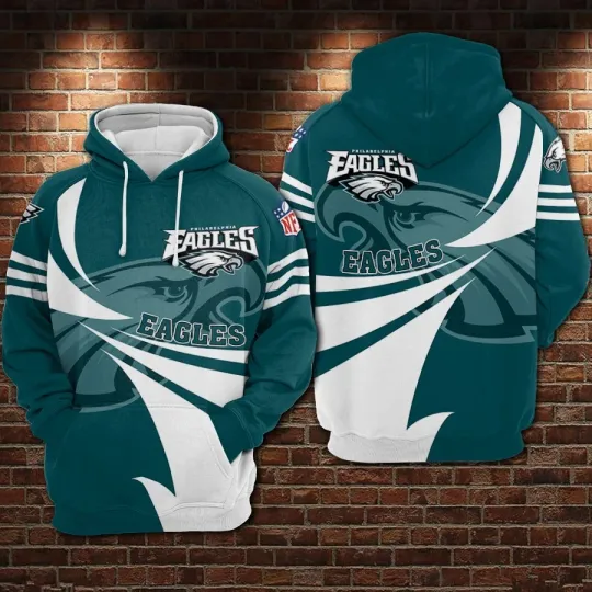 Discover Philadelphia Football Team Eagless 3D Hoodie, Unisex Adults S-5XL