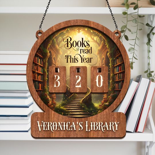 Discover Personalized Books Read Tracker Sign, Books Read This Year Counter, Book Tracker, Bookish Gift Decor, Gift for Readers, Book Lovers Gift