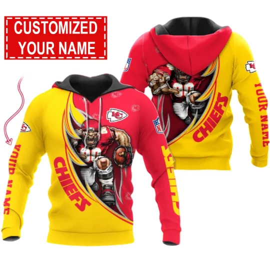 Discover Kansas City Football Team Chiefss 3D Hoodie, Unisex Adults S-5XL