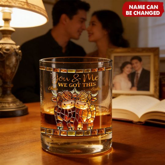 Discover We Got This Highland Cow - Personalized Highland Cow Whiskey Glass