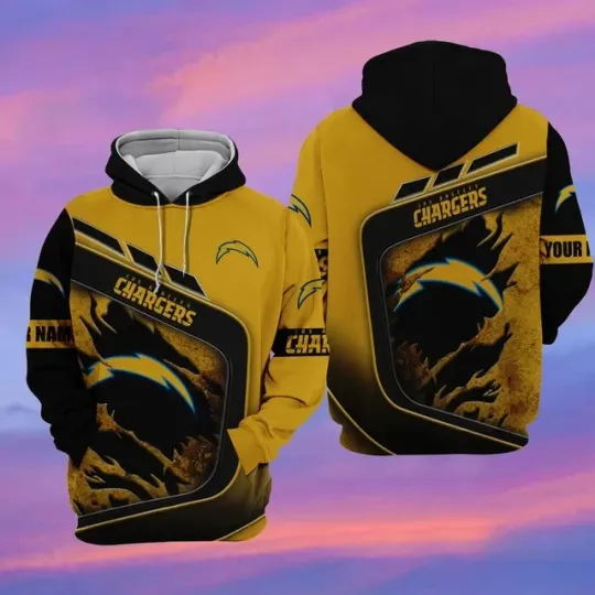 Discover Los Angeles Football Team Chargerss 3D Hoodie, Unisex Adults S-5XL