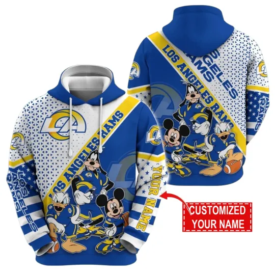 Discover Los Angeles Football Team Ramss 3D Hoodie, Unisex Adults S-5XL