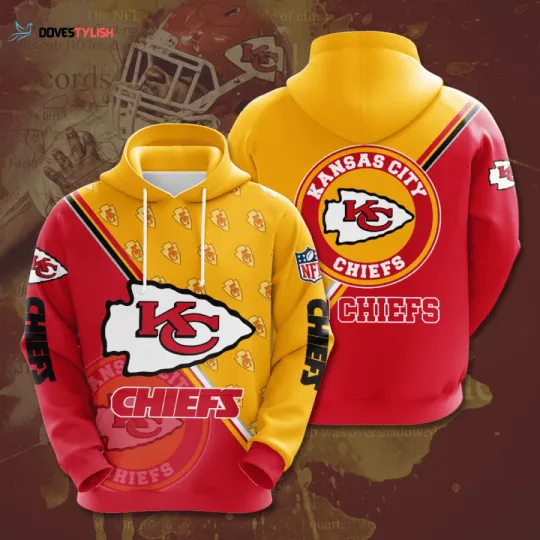 Discover Kansas City Football Team Chiefss 3D Hoodie, Unisex Adults S-5XL