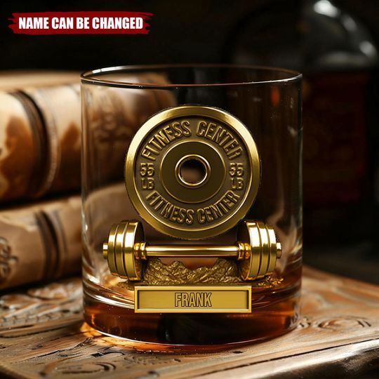 Discover No Pain No Gain - Personalized Fitness Whiskey Glass