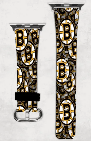 Discover Boston Bruins Apple Watch Band NEW 38/40/41 & 42/44/45 NHL Hockey