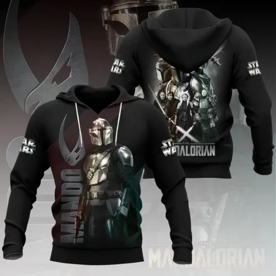Star Wars The Mandalorian Hoodie All Over Print